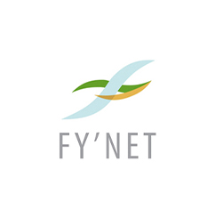 Het logo van Fy'Net als één van de samenwerkingspartners